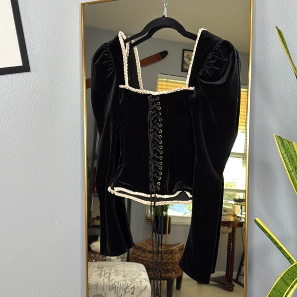 House of CB NOA 未使用　BLACK VELVET CORSET Noa Black Velvet Corset | Dress In Beauty